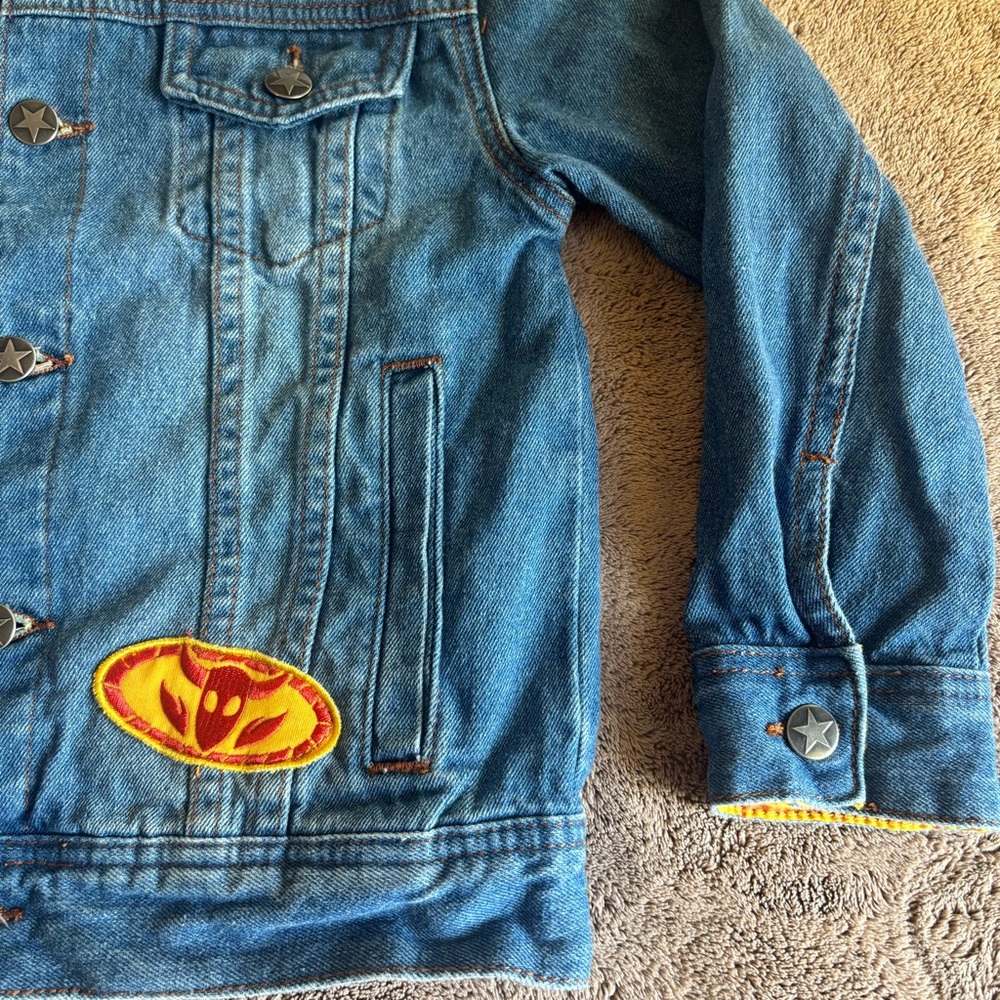 Disney Pixar Toy Story Woody denim jacket. size5-6 - Picture 5 of 12